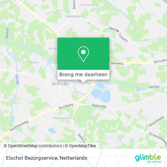 Elschot Bezorgservice kaart