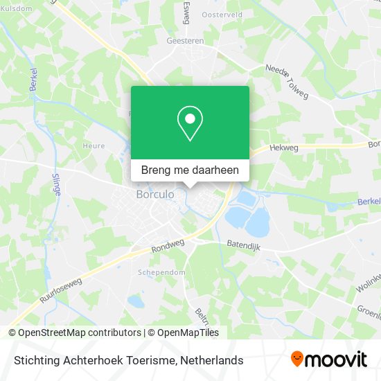 Stichting Achterhoek Toerisme kaart