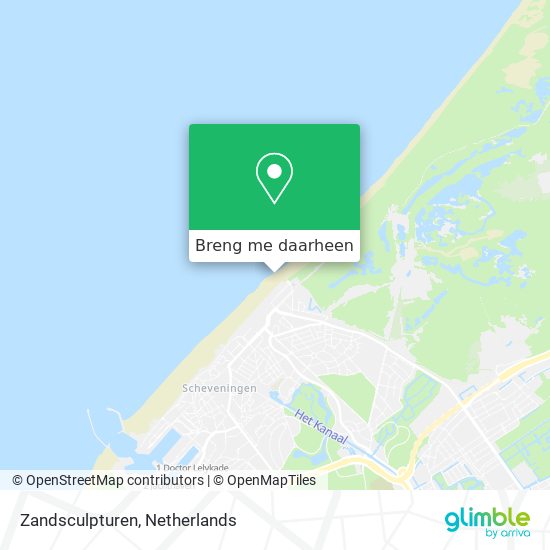 Zandsculpturen kaart