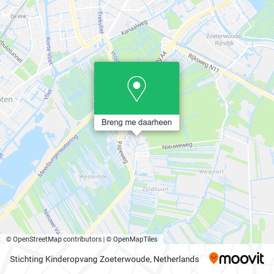 Stichting Kinderopvang Zoeterwoude kaart