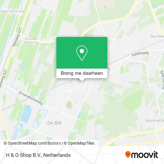 H & O Shop B.V. kaart