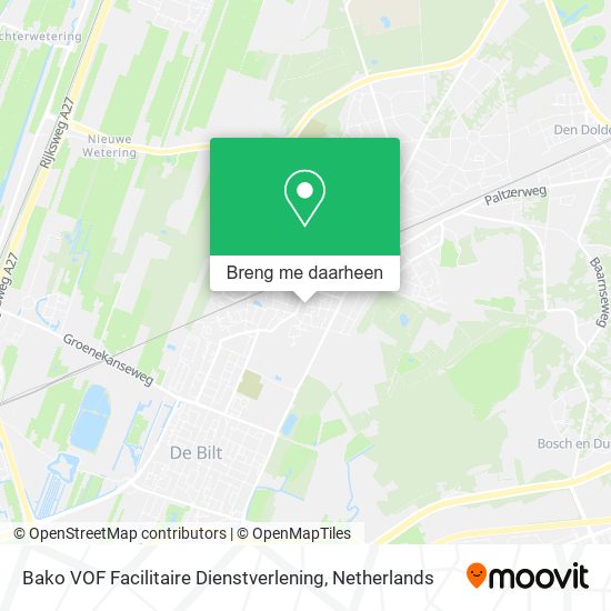 Bako VOF Facilitaire Dienstverlening kaart