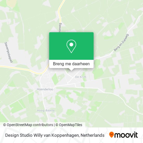Design Studio Willy van Koppenhagen kaart