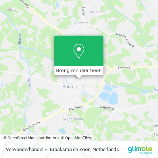 Veevoederhandel E. Braaksma en Zoon kaart