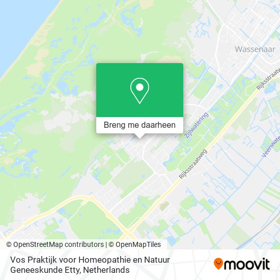 Vos Praktijk voor Homeopathie en Natuur Geneeskunde Etty kaart