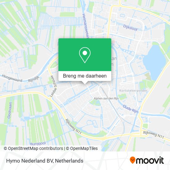 Hymo Nederland BV kaart