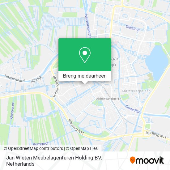 Jan Wieten Meubelagenturen Holding BV kaart
