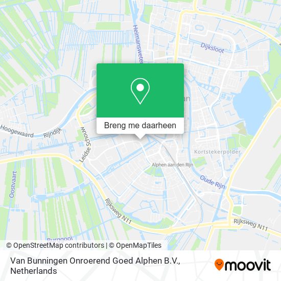 Van Bunningen Onroerend Goed Alphen B.V. kaart