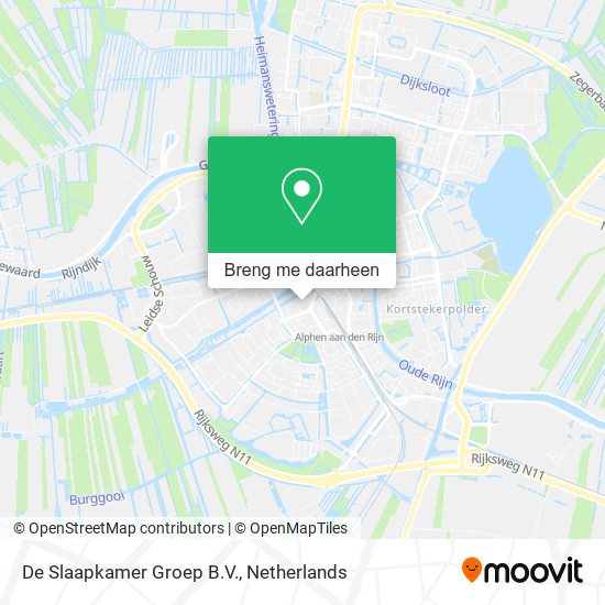 De Slaapkamer Groep B.V. kaart