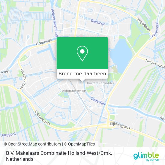 B.V. Makelaars Combinatie Holland-West / Cmk kaart