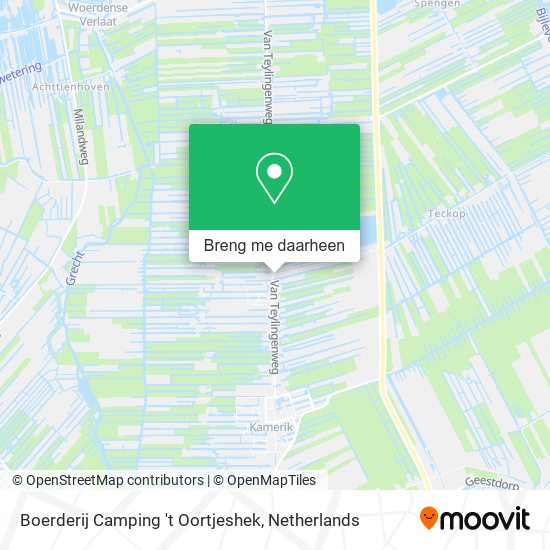 Boerderij Camping 't Oortjeshek kaart
