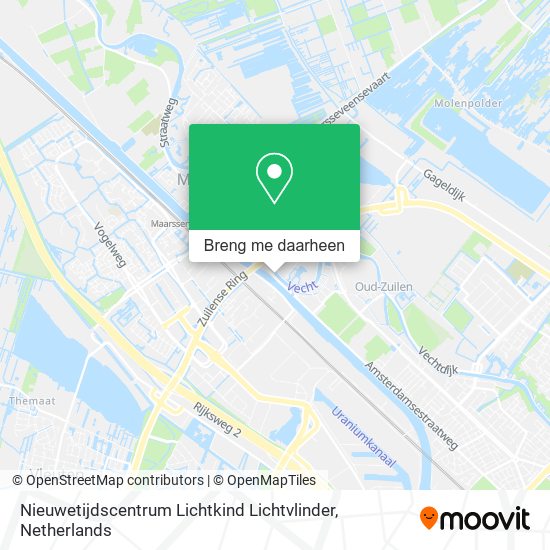 Nieuwetijdscentrum Lichtkind Lichtvlinder kaart