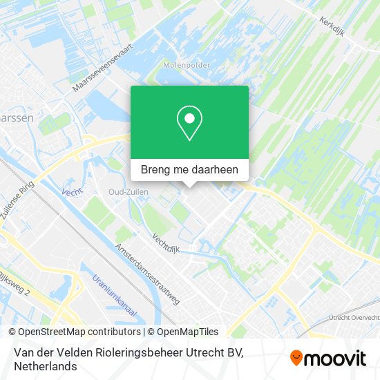 Van der Velden Rioleringsbeheer Utrecht BV kaart