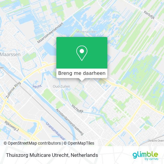 Thuiszorg Multicare Utrecht kaart