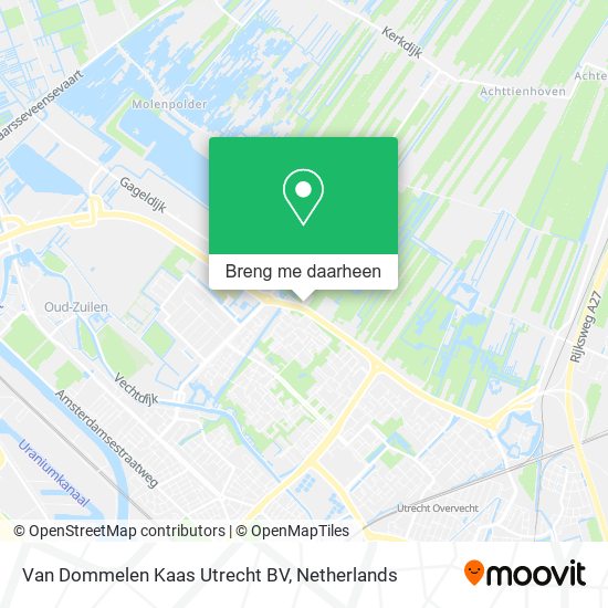 Van Dommelen Kaas Utrecht BV kaart