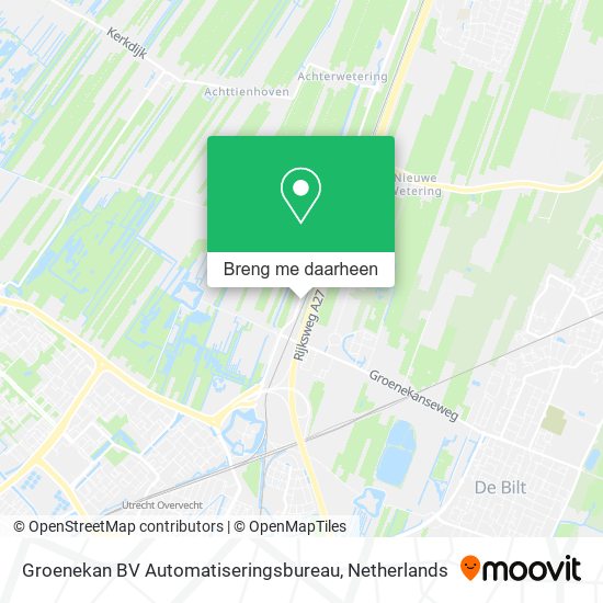 Groenekan BV Automatiseringsbureau kaart
