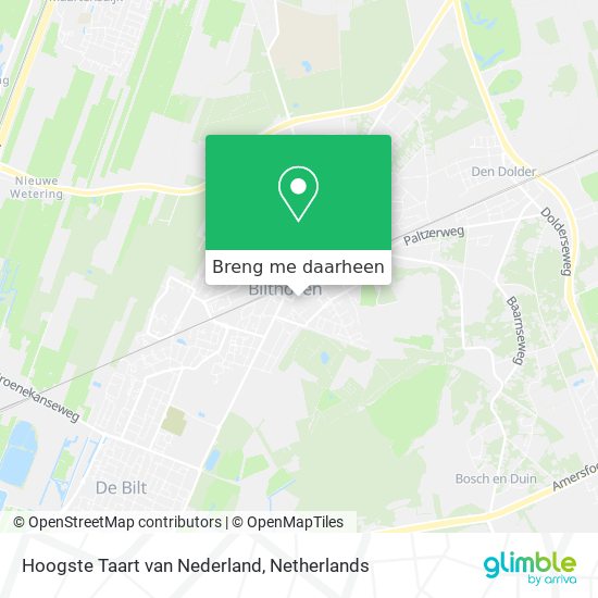 Hoogste Taart van Nederland kaart