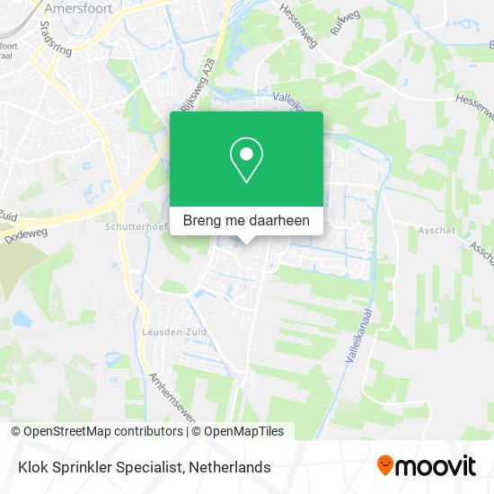 Klok Sprinkler Specialist kaart