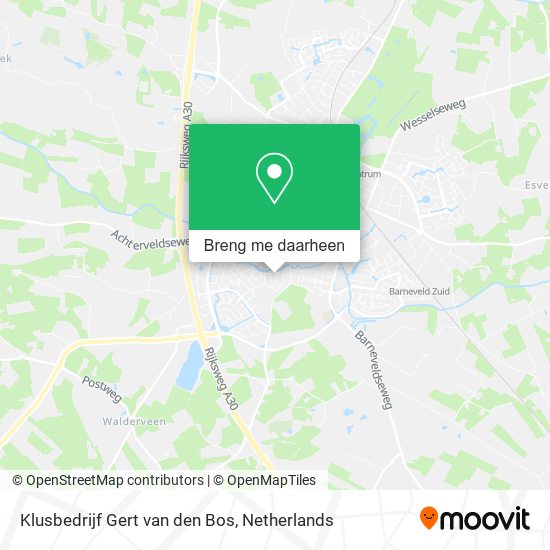 Klusbedrijf Gert van den Bos kaart