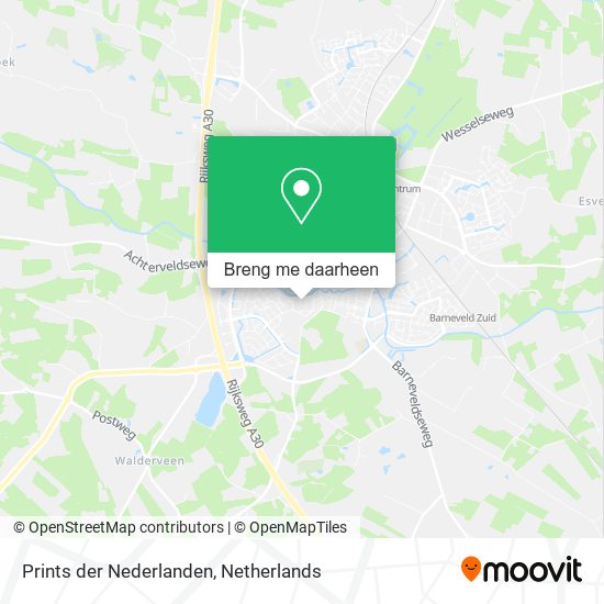 Prints der Nederlanden kaart