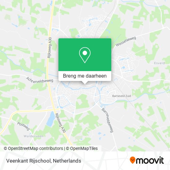 Veenkant Rijschool kaart