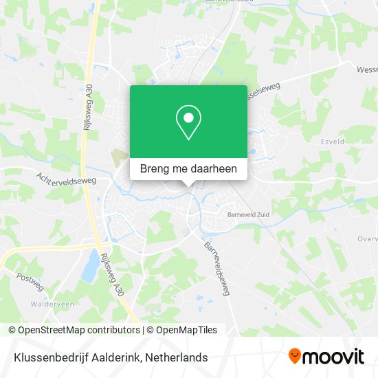 Klussenbedrijf Aalderink kaart