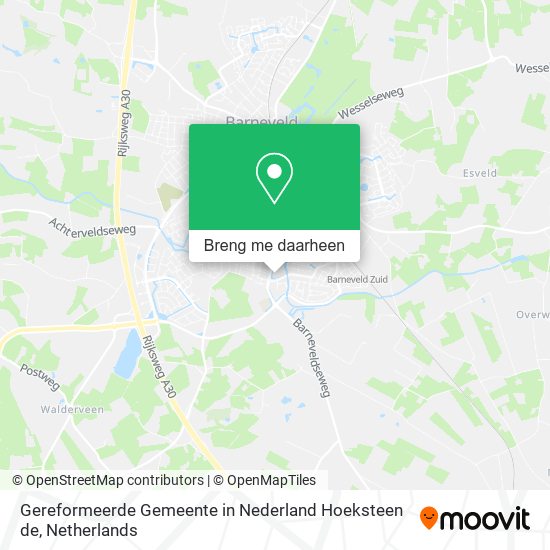 Gereformeerde Gemeente in Nederland Hoeksteen de kaart