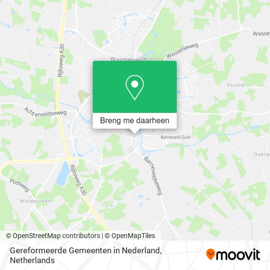 Gereformeerde Gemeenten in Nederland kaart