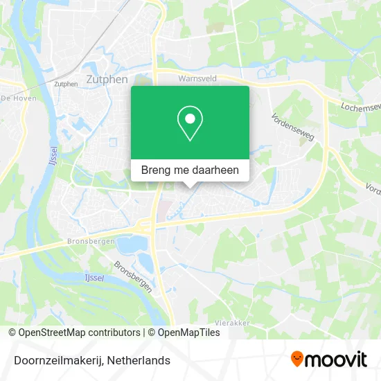 Doornzeilmakerij kaart