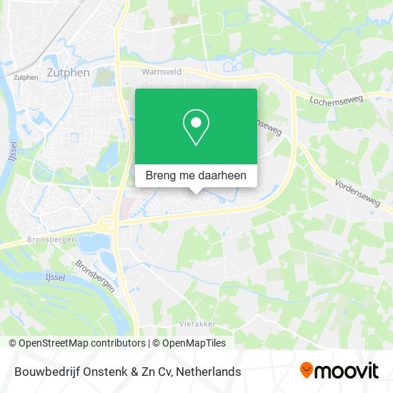 Bouwbedrijf Onstenk & Zn Cv kaart