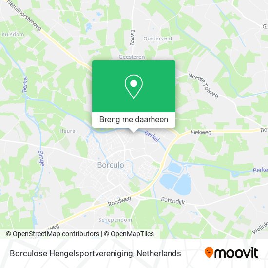 Borculose Hengelsportvereniging kaart
