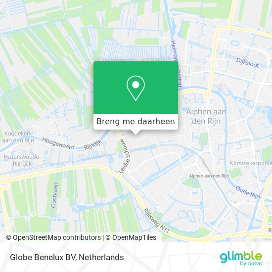 Globe Benelux BV kaart