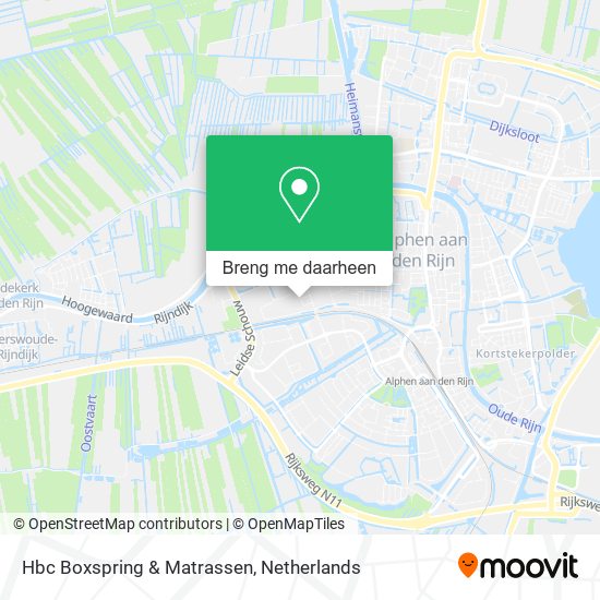 Hbc Boxspring & Matrassen kaart
