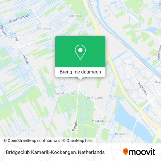 Bridgeclub Kamerik-Kockengen kaart