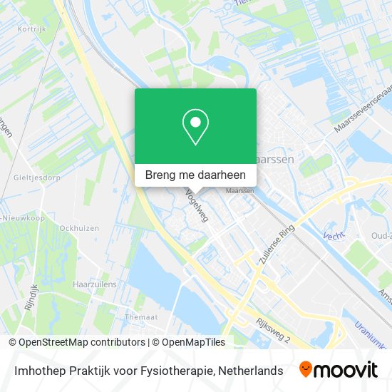 Imhothep Praktijk voor Fysiotherapie kaart