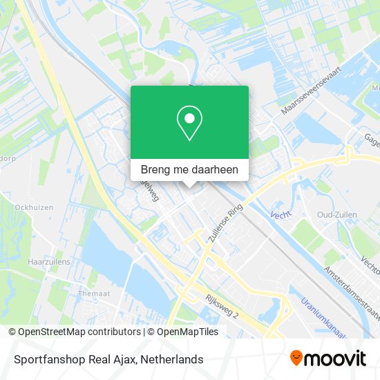 Sportfanshop Real Ajax kaart