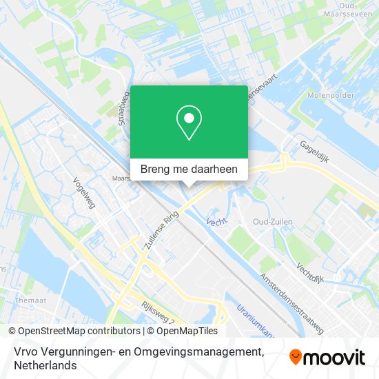 Vrvo Vergunningen- en Omgevingsmanagement kaart