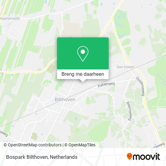 Bospark Bilthoven kaart