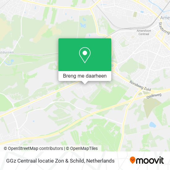 GGz Centraal locatie Zon & Schild kaart