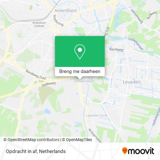 Opdracht in af kaart