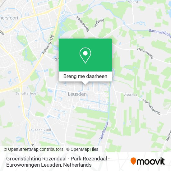 Groenstichting Rozendaal - Park Rozendaal - Eurowoningen Leusden kaart