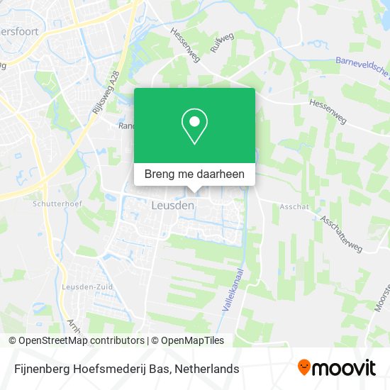 Fijnenberg Hoefsmederij Bas kaart