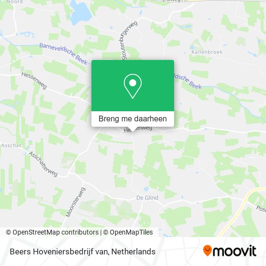 Beers Hoveniersbedrijf van kaart