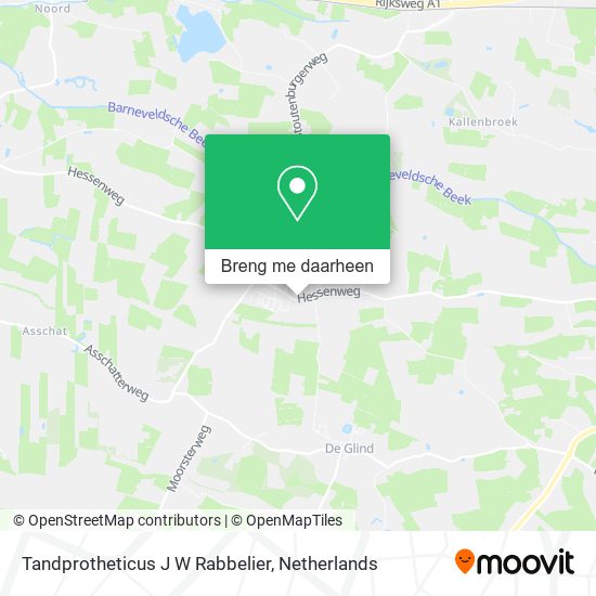 Tandprotheticus J W Rabbelier kaart