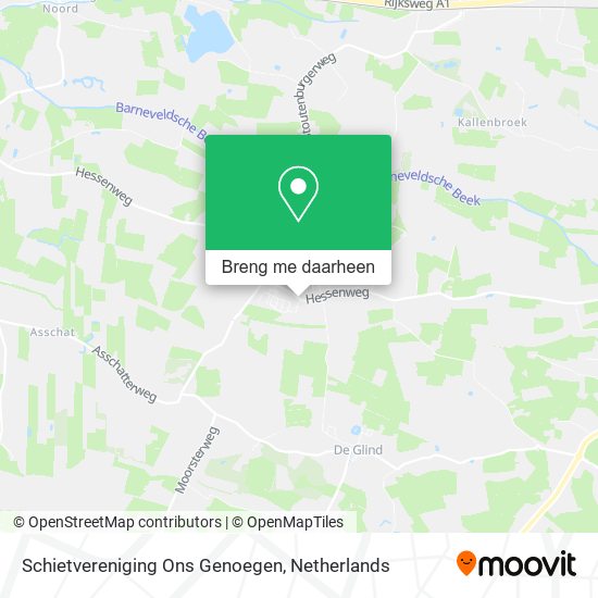 Schietvereniging Ons Genoegen kaart