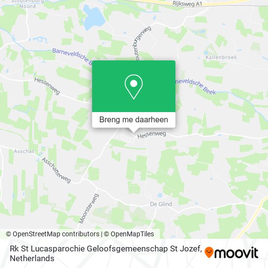 Rk St Lucasparochie Geloofsgemeenschap St Jozef kaart