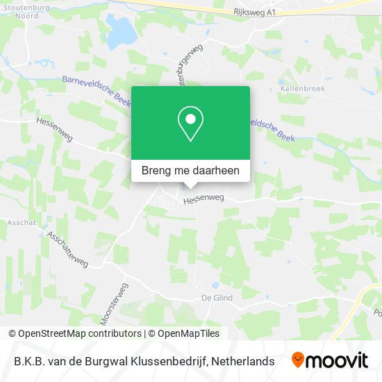 B.K.B. van de Burgwal Klussenbedrijf kaart