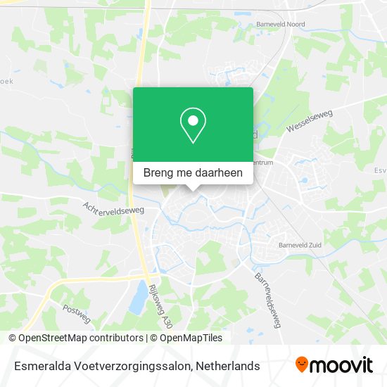 Esmeralda Voetverzorgingssalon kaart