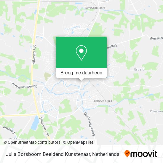 Julia Borsboom Beeldend Kunstenaar kaart