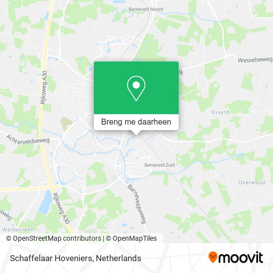 Schaffelaar Hoveniers kaart